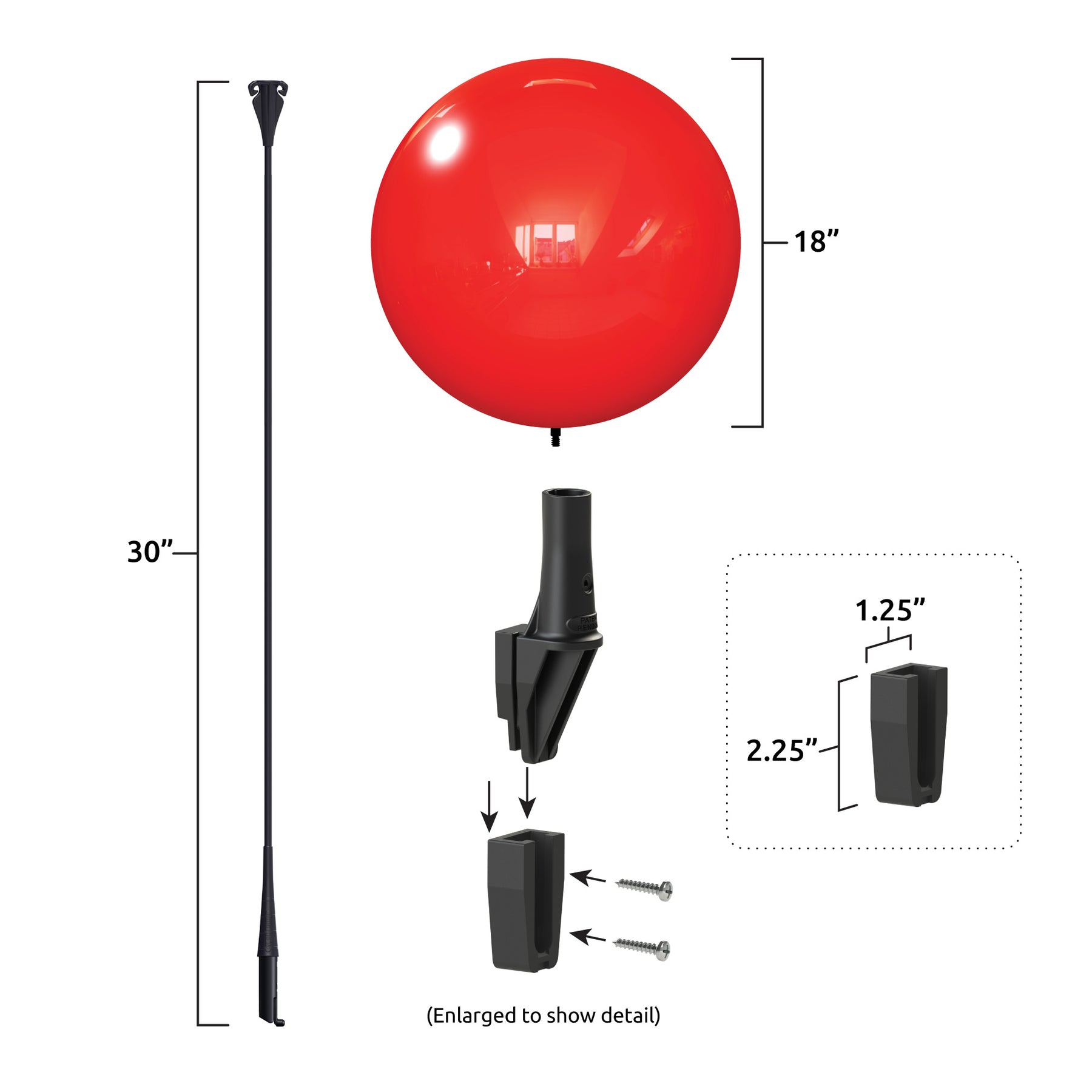 PermaShine® Single Balloon Vertical Bracket Kit - Brilliant Promos - Be  Brilliant!