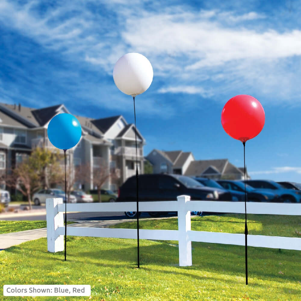 outdoor balloons on a stick