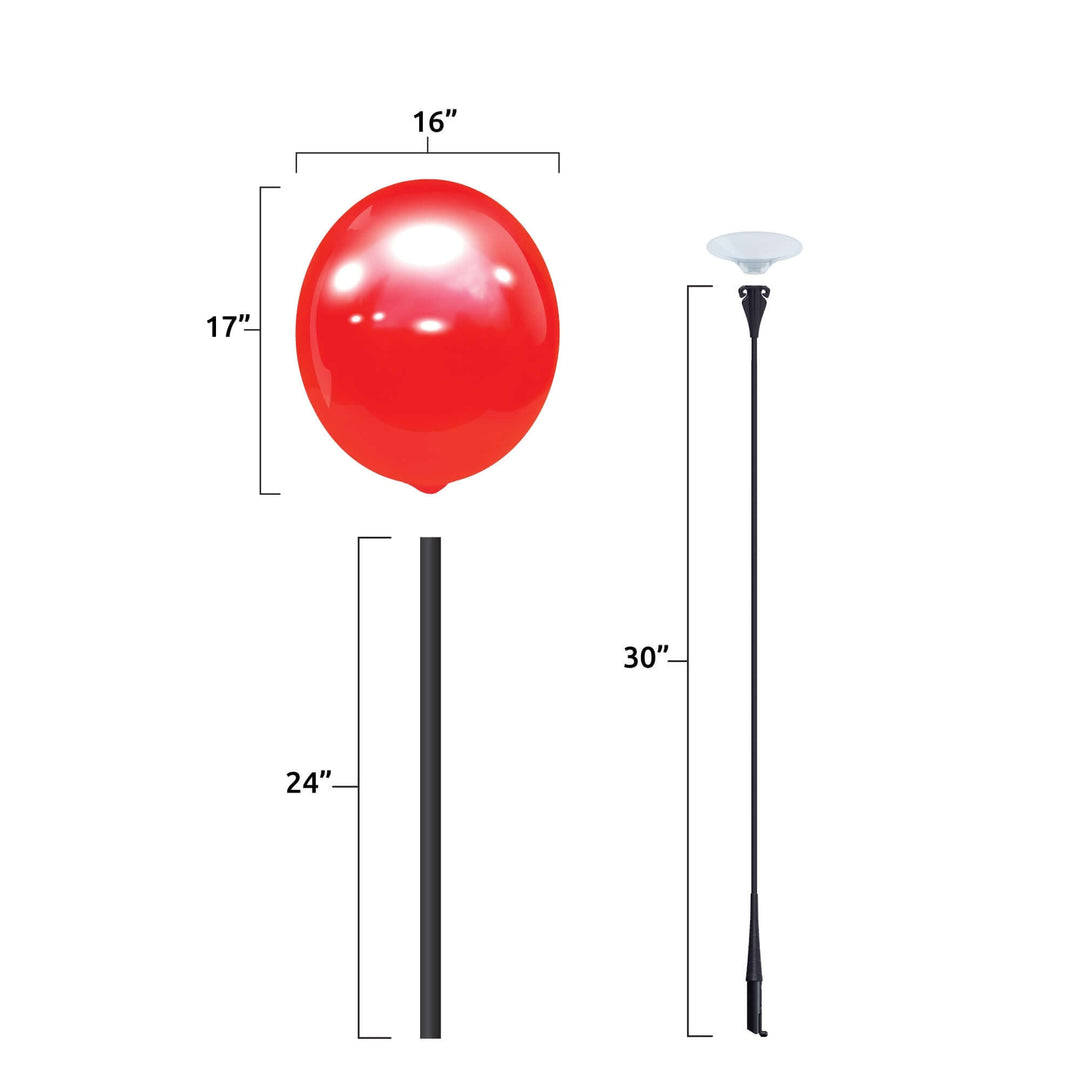 short pole kit - helium free balloons