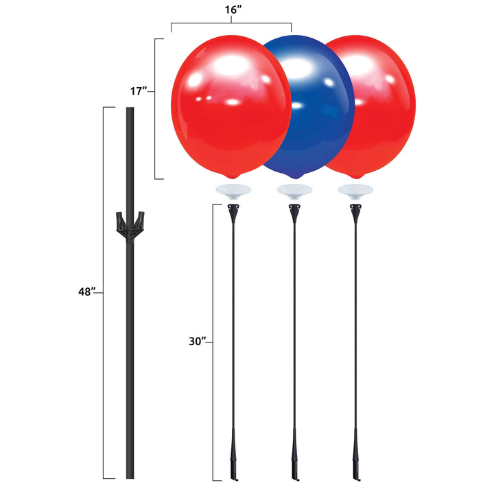 balloonbobberr triple cluster pole kit