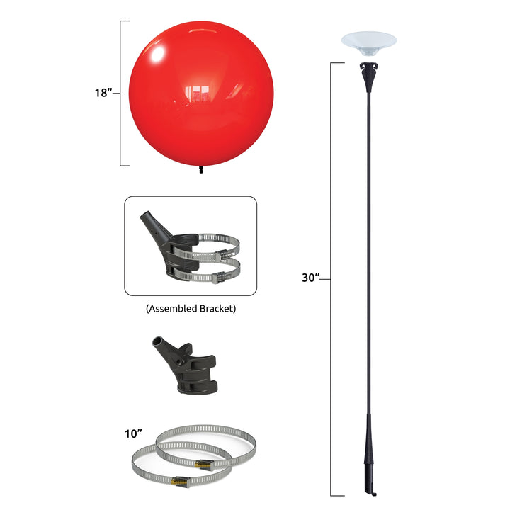 DuraBalloon® Light Pole Kit - dimensions