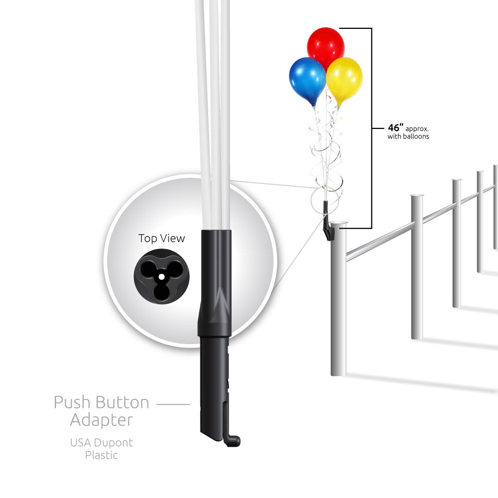 PermaShine® 3-Balloon Bouquet Upright Bracket Kit