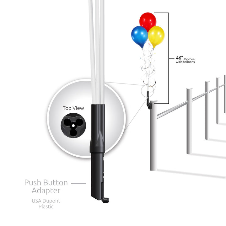 PermaShine® 3-Balloon Bouquet Upright Bracket Kit
